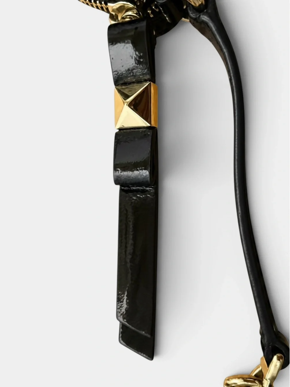Kate Spade Highliner Clover Black Leather Crossbody Bag with Storybook Lining